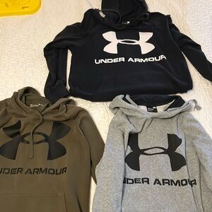 GUC 3 Men’s medium Under Armour hoodies.